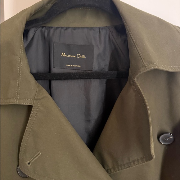Massimo Dutti Khaki Women's trench Coat - Picture 3 of 6